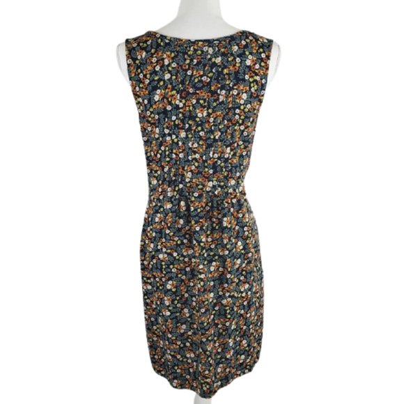 SOLD ***** SONOMA Multicolored Dress Floral, Large - Picture 3 of 10